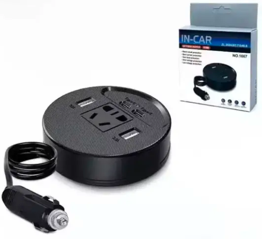 Inversor de Corriente 12V-24V a 220V AC 150W ¡Energía en Cualquier Lugar!