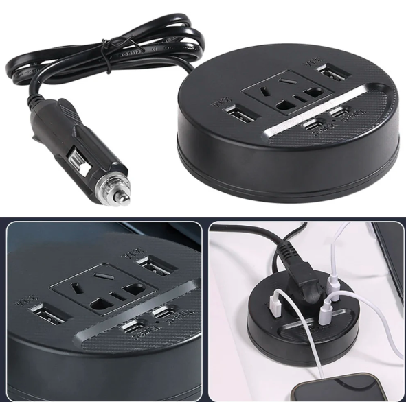 Inversor de Corriente 12V-24V a 220V AC 150W ¡Energía en Cualquier Lugar!